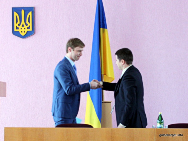 Влада: Валерій Лунченко представив Віталія Любку на посаді голови Виноградівської РДА